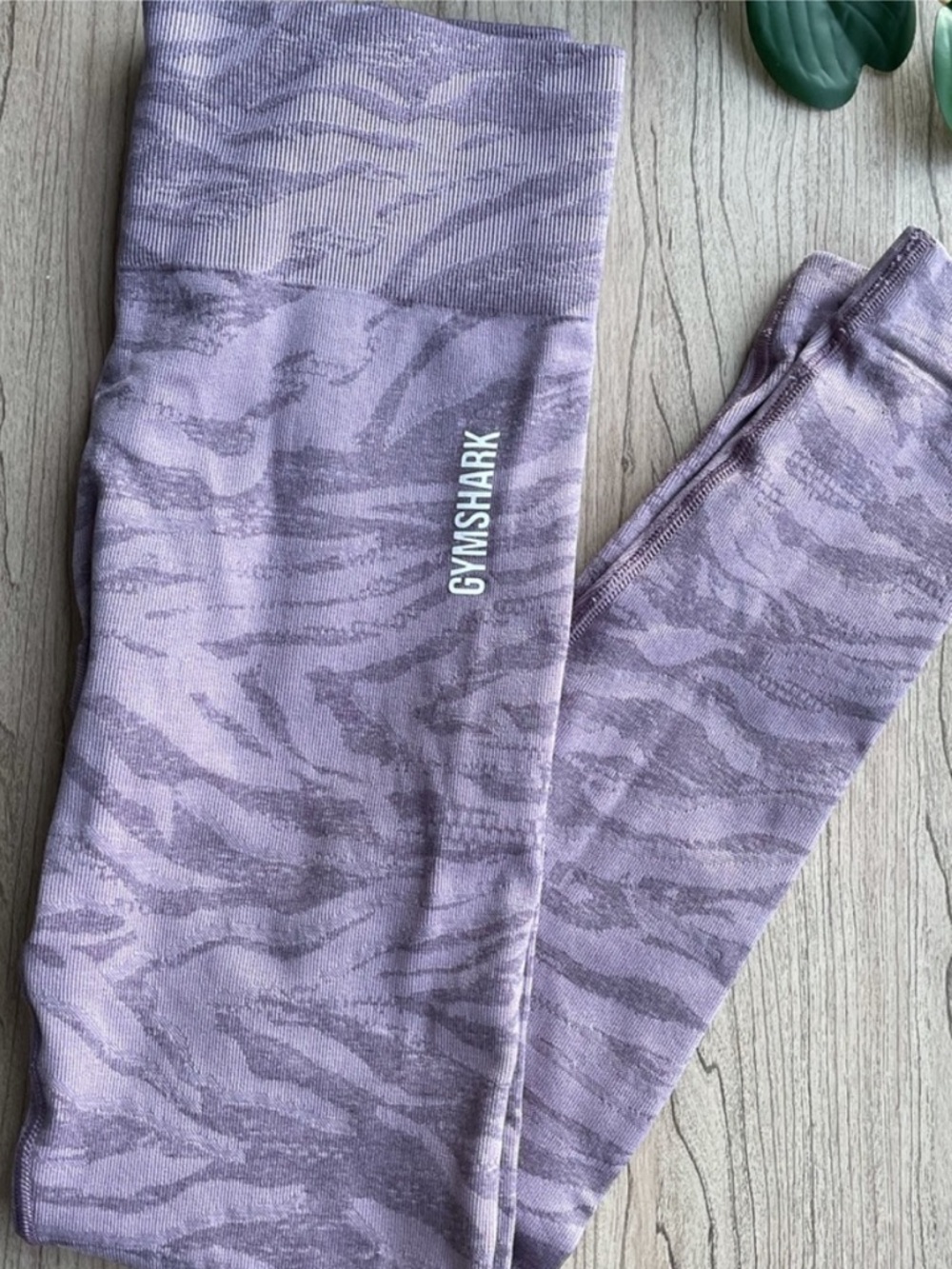 Gymshark Lilac Zebra Seamless Leggings